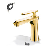 Grifo Monomando Lavabo Baño Caliente Y Frío 17cm + Tubo