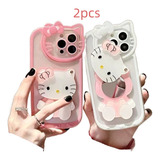 Para Mac Maquillaje Espejo Funda Teléfono 2 Pcs