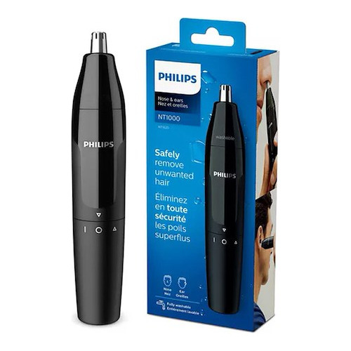 Recortadora Philips Series 1000 Nariz Y Orejas Nt1620 Negra