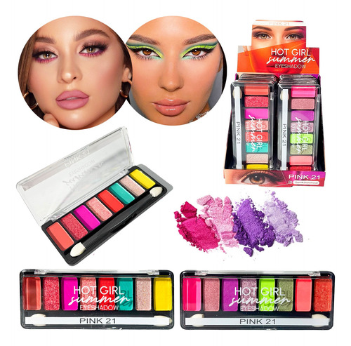 Paleta Sombra Ojos Hot Girl Summer Pink 21  Caobamakeup