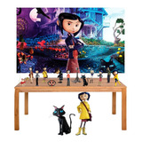 Kit Festa Coraline Display Duplo + Painel 150x100cm