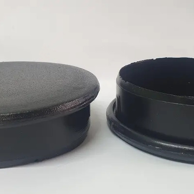 Regaton Tapa Ajuste Interior Para Tubo De 3.5 Pulgadas 8 Pza Negro