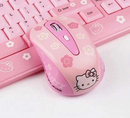 Lindo Mouse Inalambrico De Hello Kitty Aaa Gatita Sanrio
