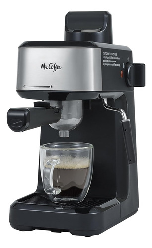 Máquina De Café Espresso A Vapor Mr. Coffee Con Tapa De Acer
