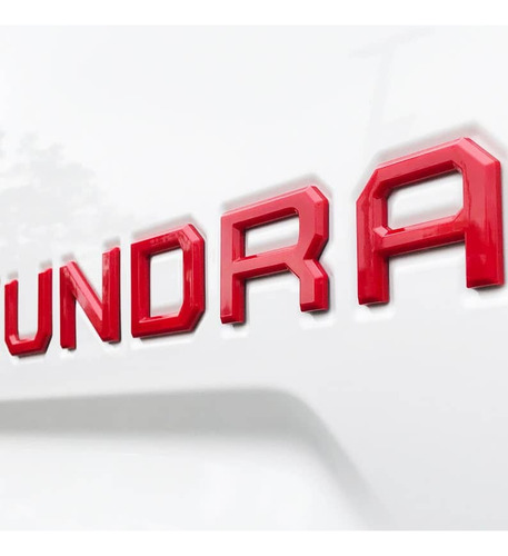  Emblema Letras Rojas Compuerta Trasera Toyota Tundra 14-21 Foto 5