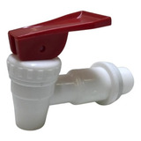 Canilla Plastico Dispenser Agua Caliente Roja Macho 3/4