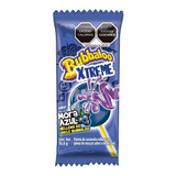 Paleta Bubbaloo Xtreme Sabor Mora Azul Rellena Chicle 16,6g