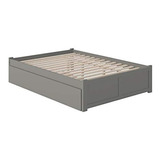 Atlantic Furniture Cama Con Plataforma Concord Con Pie De Ca