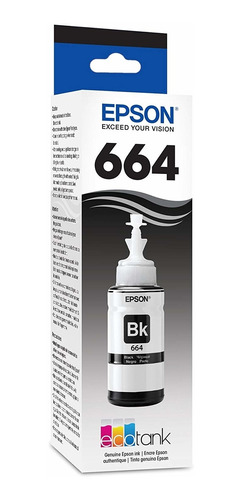 Cartucho Botella De Tinta Epson 664 T664120-al Negro