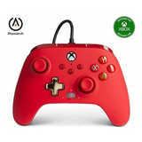 Control Powera Con Cable Para Xbox Serie X Y S Color Rojo
