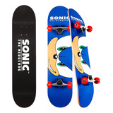 Sakar Sonic The Hedgehog Skateboard Con Cinta Gráfica Impres