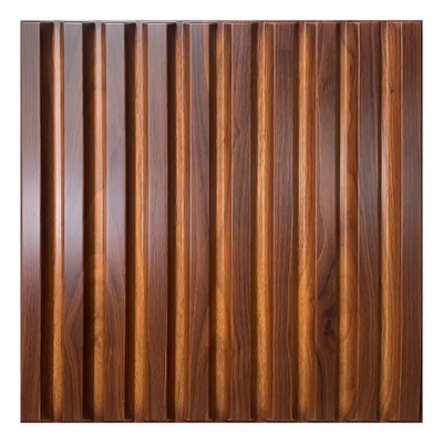 Panel Pvc 3d Tipo Lambrin 2.5m2 10 Pzs + Adhesivo Color Caoba Lambrin 167 Mo | Envío gratis