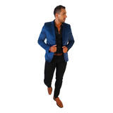 Saco Hombre Sport Elegante Entallado Satinado Fiesta