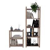 Combo Closet Aberto Industrial Arara Sapateira Madeira Pinus