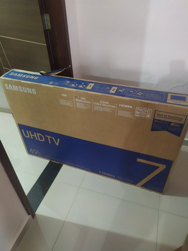 Tv Samsung 4k Nu49un7100, Linha Series 7, Tela Trincada 