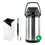 Kit Tereré Copo Bomba Garrafa Termica 4l Inox Escolha Modelo