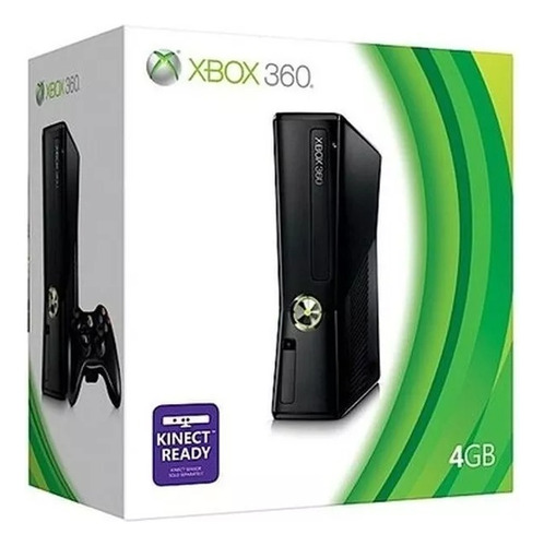 Xbox 360 Slim Preto 105 Jogos Rgh  3.0 1 Controle Original 250gb Hd