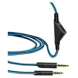 Audio Cable Para Astro A10 A40tr Gaming Headset Azul