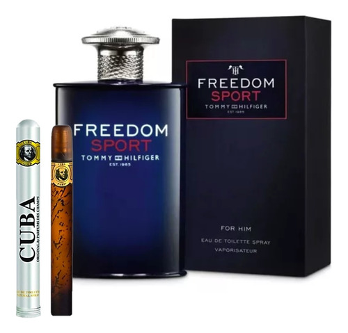 Tommy Freedom Sport 100ml Caballero +perfume Cuba 35ml