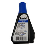 Tinta Para Sellos Trodat 7011 28 Ml Color Azul