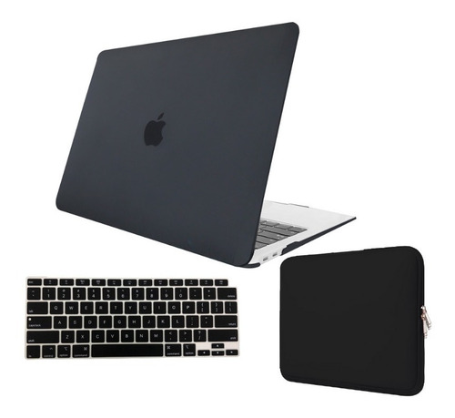 Kit Capa Case Macbook Air Pro + Película Teclado + Neoprene