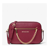 Crossbody Jet Set Chain Large Rojo Quemado Michael Kors