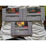 Cartuchos Pelea Super Nintendo Samurai Mortal Kombat 1 Y 2