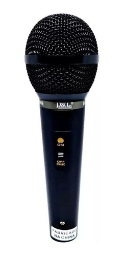 Microfone Com Fio Dinâmico Ba-30 Jwl