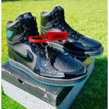 Nike Original Air Jordan Retro1 (mid)charol Turquesa 23.5