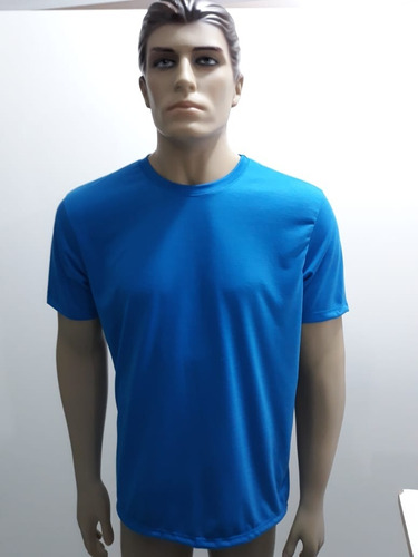 10 Camisetas 100% Poliéster Azul Royal Sublimação Atacado
