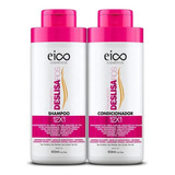 Kit Shampoo Condicionador Eico Tratamento Deslisa Fios Duo 