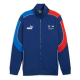 Chamarra Puma Bmw Mt7+ Sweat Jacket Azul Hombre