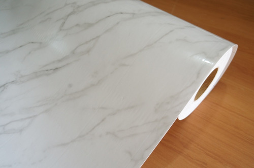 Mármore Branco Carrara Brilhante Sv7-107b Adesivo 1m X 122cm