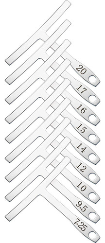 Medidor De Radio De Cuerda De Acero Inoxidable P/guitarra, 9