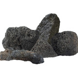 Piedra Roca Volcanica Negra Acuarios Plantados Marino X 1 Kg