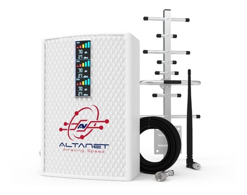 Amplificador Tribanda Altanet Celular Y Datos 4g 15m Cable