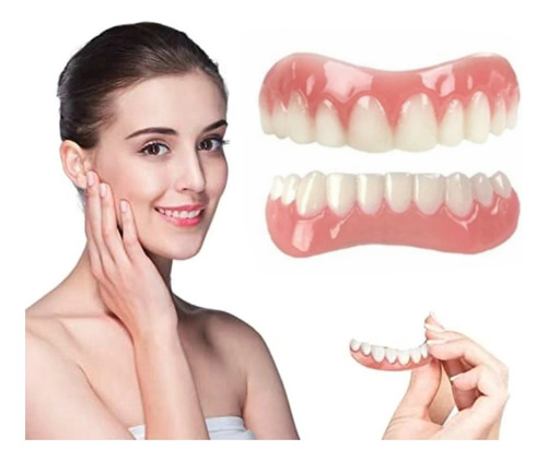 Set De Prótesis Profesionales De Silicona Brillante Dentes F