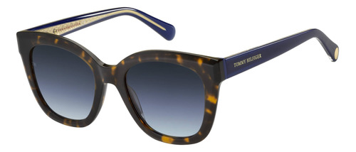 Lentes De Sol Tommy Hilfiger Th1884/s 086gb Azul Havana Dama