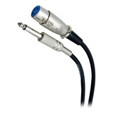 Cable Extensión Plug 6.3mm Mono A Canon Hembra 3mt Audiobahn