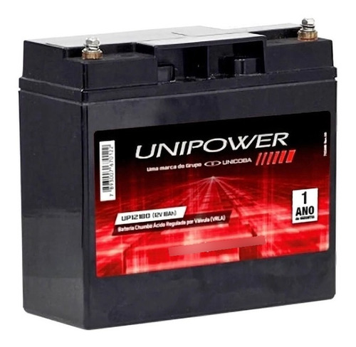 Bateria Estacionária 12v 18ah Vrla Para No-break Unipower