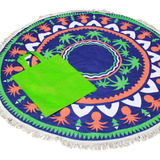 Toalla Playa Mandala Redonda Palmeras 12551