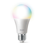 Kit 5 Lâmpada Inteligente Led Bulbo 10w Smart Color - Elgin