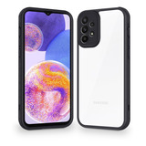 Funda Para Samsung Protección Cámara Acrílico Rígido Bicolor