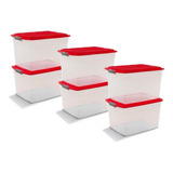 Cajas Plástica Organizadora Colbox 34 Lts. Colombraro 6 Unid