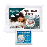 Travesseiro Natural Látex Extra Alto Firme Duoflex Com Capa