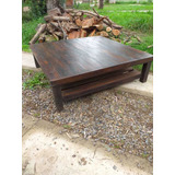 Mesa Ratona Madera Maciza Gigante 1.40 X 1.40 De Campo