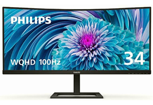 Philips 346e2cuae 346  Curvo Sin Marco, Ultrawide Qhd