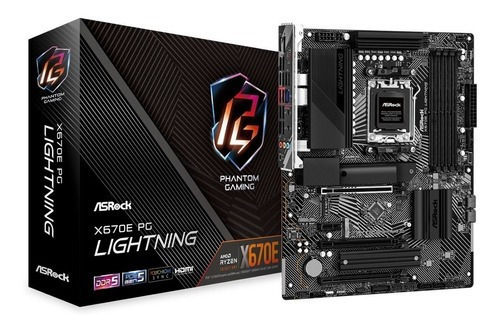 Mother Gamer Ashrock X670e Pg Lightning Socket Am5 Memo Ddr5