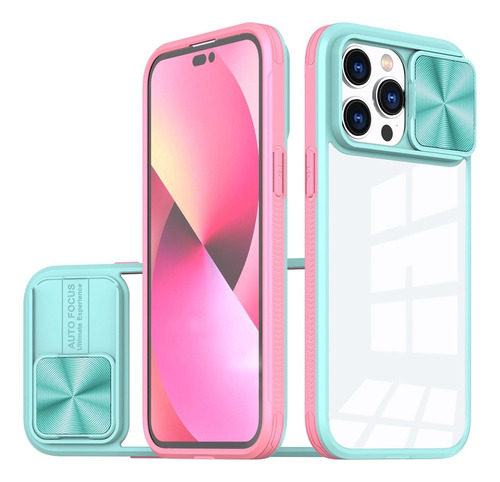 Case Camshield Transparente Con Protector Camara Deslizable