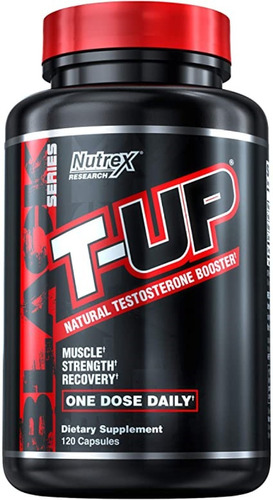 T-up Testosterona Nutrex Research 120 Capsulas Black Series Sin Sabor